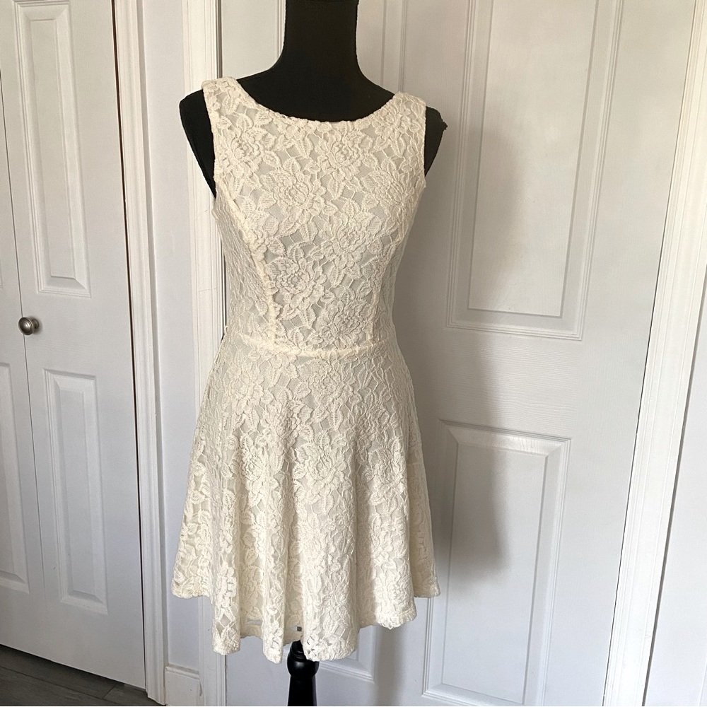 Speechless Lace Skater Dress